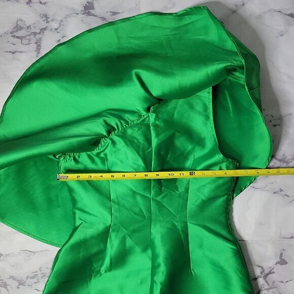 Nasty Gal Satin One-Shoulder Twill Mini Dress - Picture 3 of 5